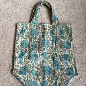Erin Made brand Blue Floral Women's Tote Bag